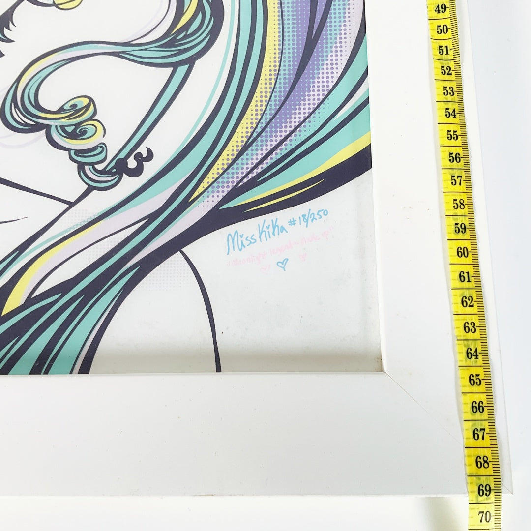 Sailor Moon Signed Limited Print #18/250 by Miss Kika Framed Anime Artwork