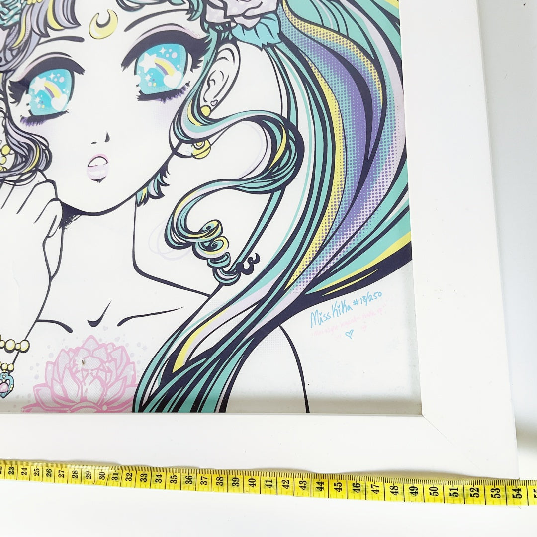 Sailor Moon Signed Limited Print #18/250 by Miss Kika Framed Anime Artwork