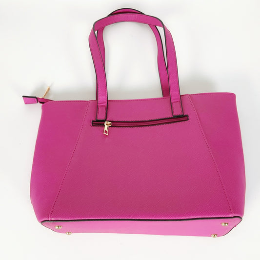 FOSCHINI Pink Tote Bag – Large Everyday Handbag