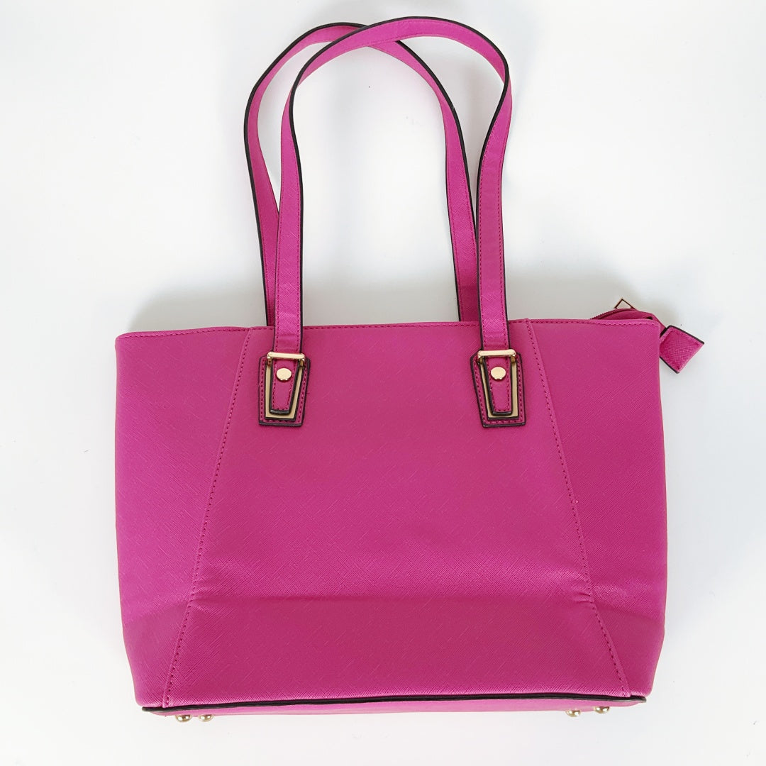 FOSCHINI Pink Tote Bag – Large Everyday Handbag