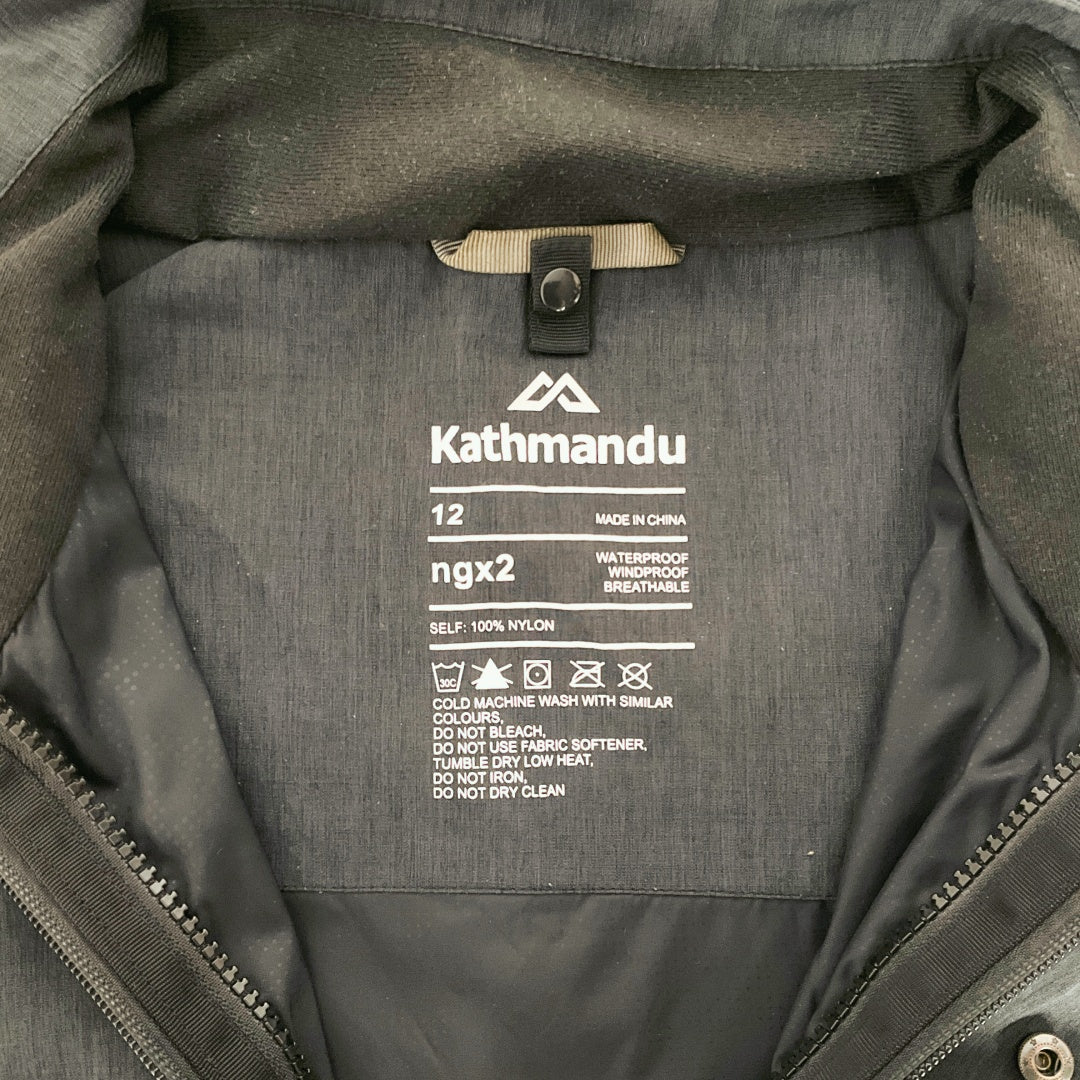 KATHMANDU Black Nylon Jacket – Size 12