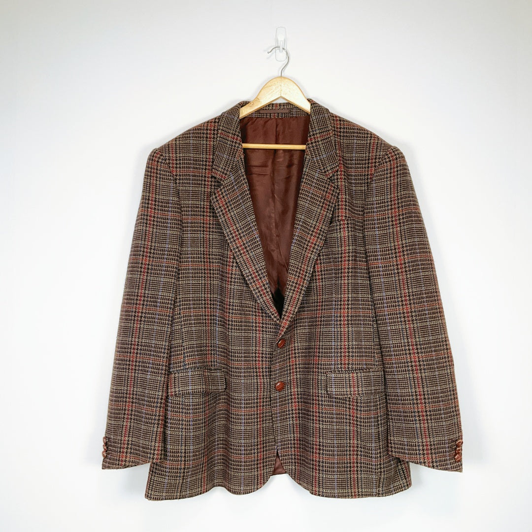 Gerald Austin Vintage Check Blazer – Size 48