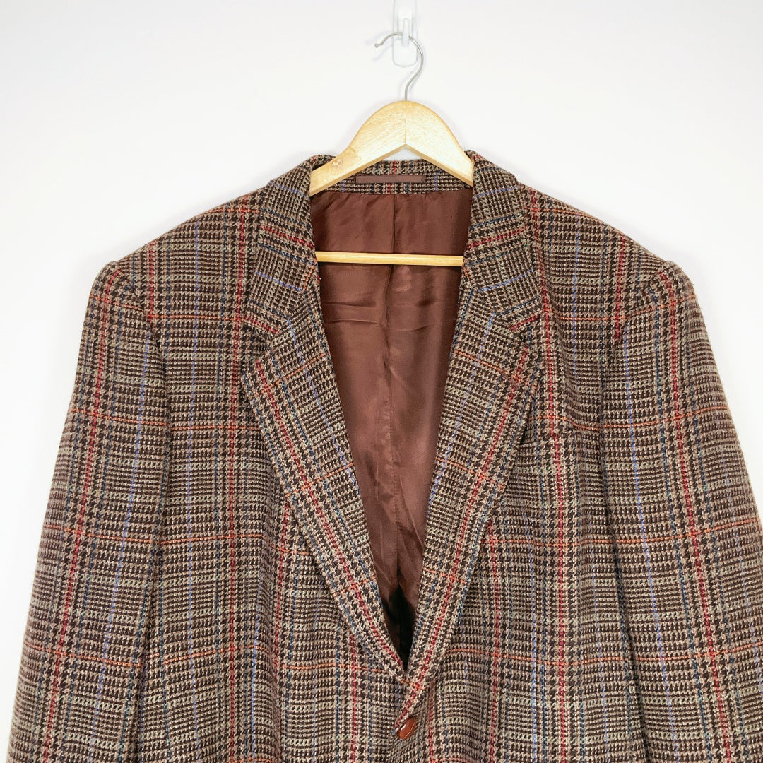 Gerald Austin Vintage Check Blazer – Size 48