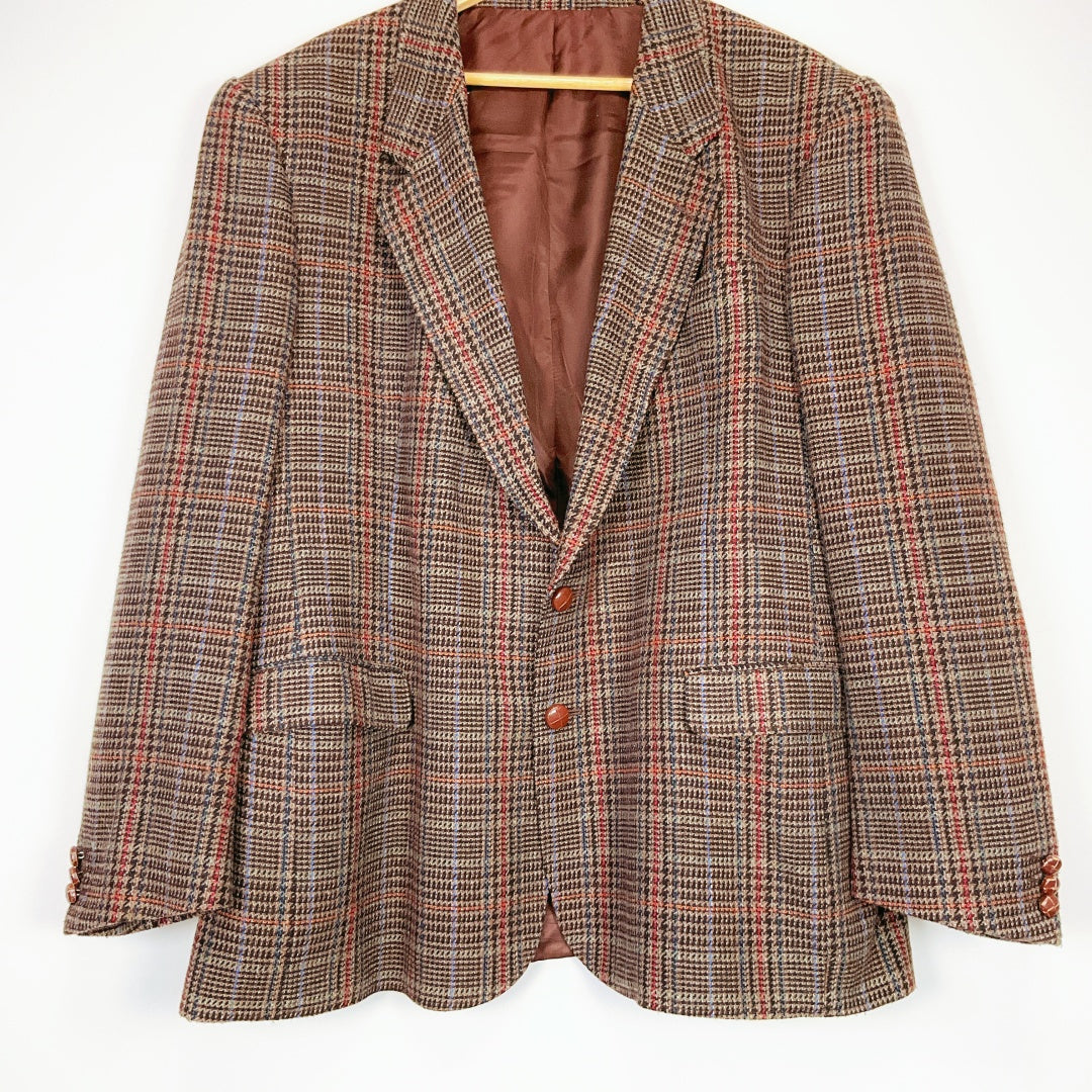 Gerald Austin Vintage Check Blazer – Size 48
