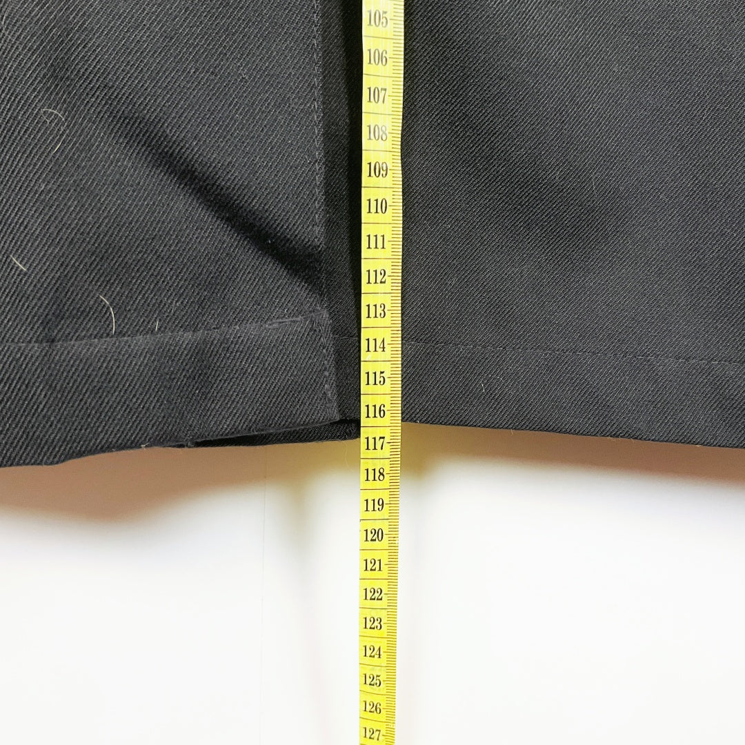 KINGS ROAD Long Black Coat – Size 100cm (XL/XXL)