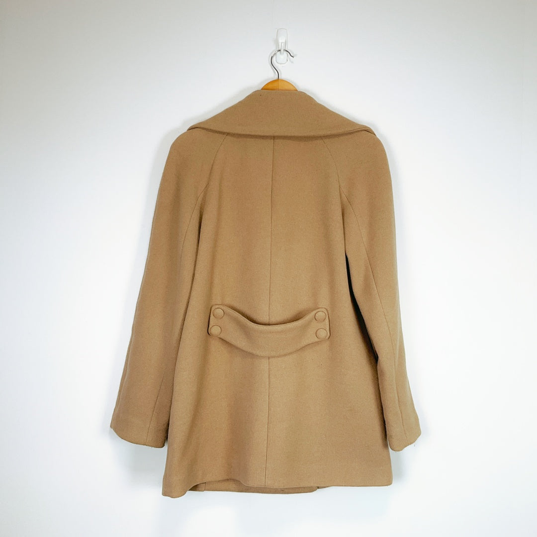 KOOKAI Beige Wool Blend Coat – Size 38