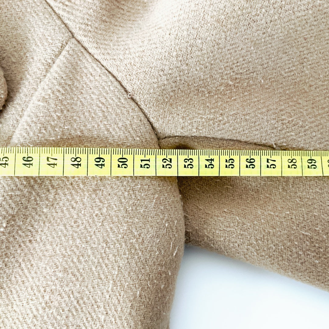 KOOKAI Beige Wool Blend Coat – Size 38