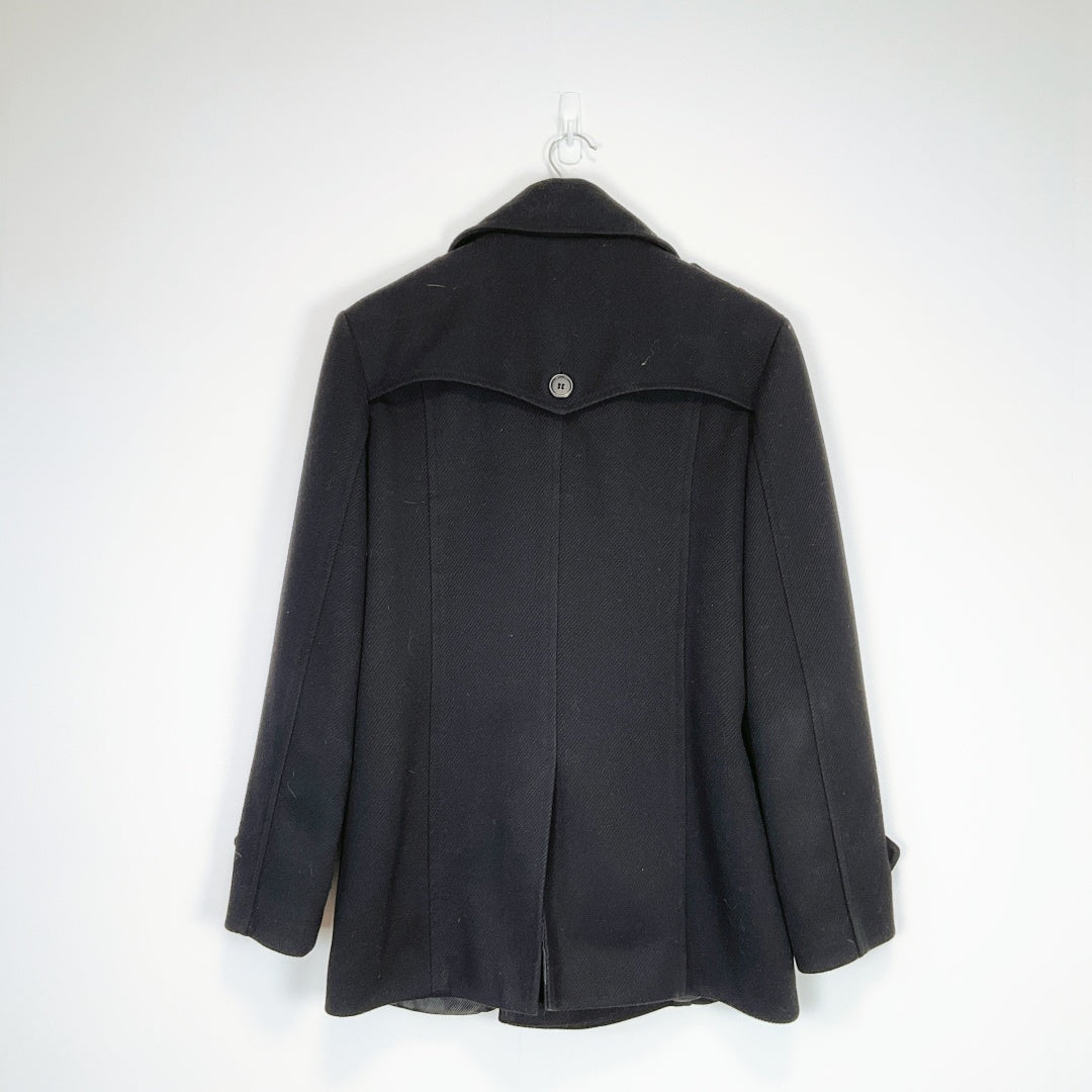 DOUBLE Black Coat – Size 8 (Approx S/M)