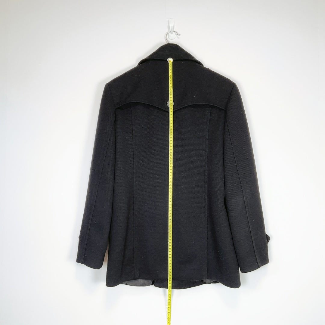 DOUBLE Black Coat – Size 8 (Approx S/M)
