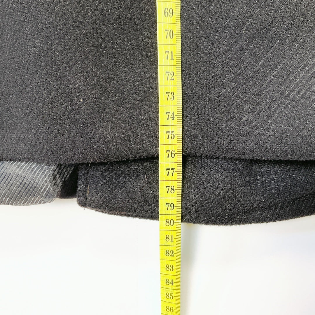 DOUBLE Black Coat – Size 8 (Approx S/M)