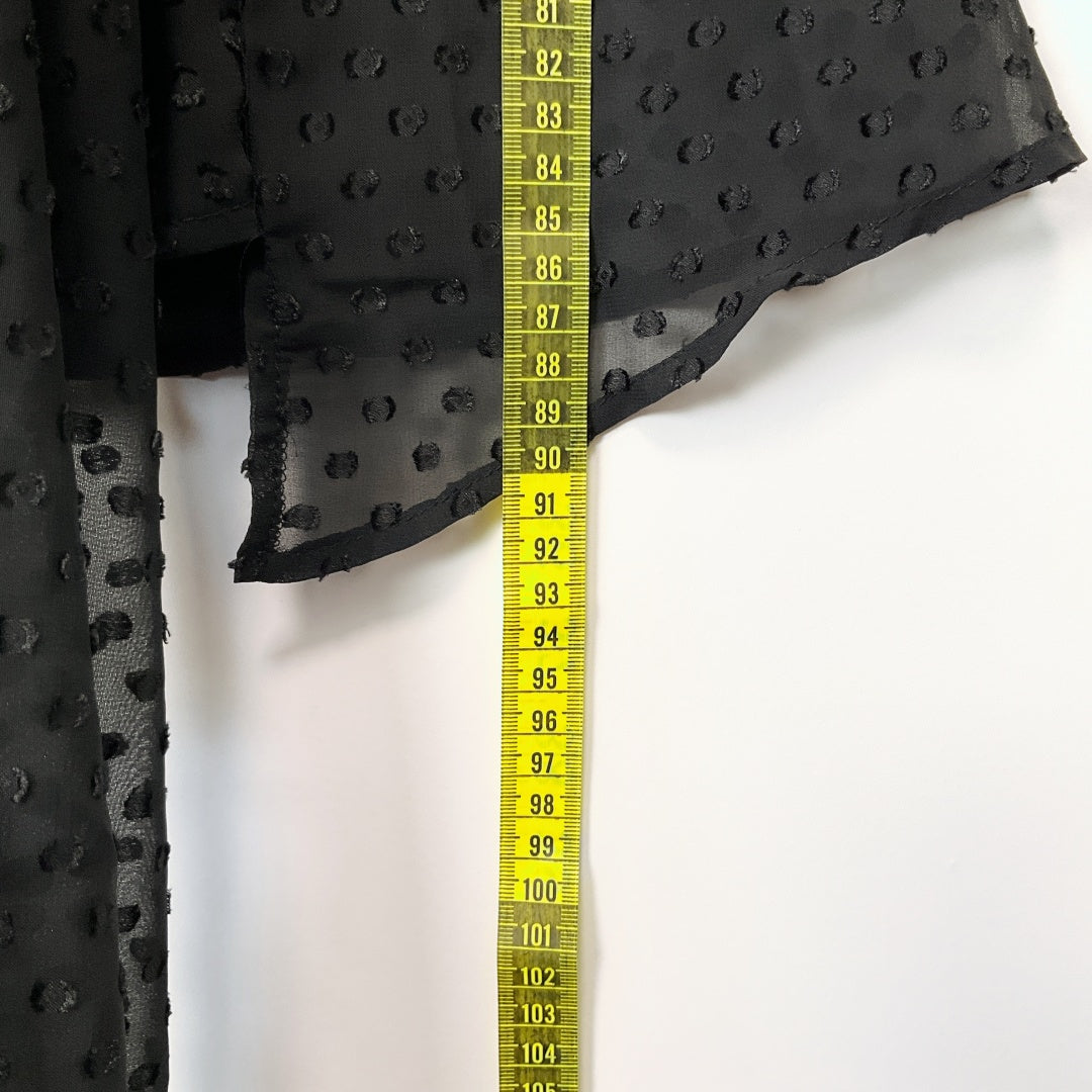 Lioness - Black Sheer Wrap Dress