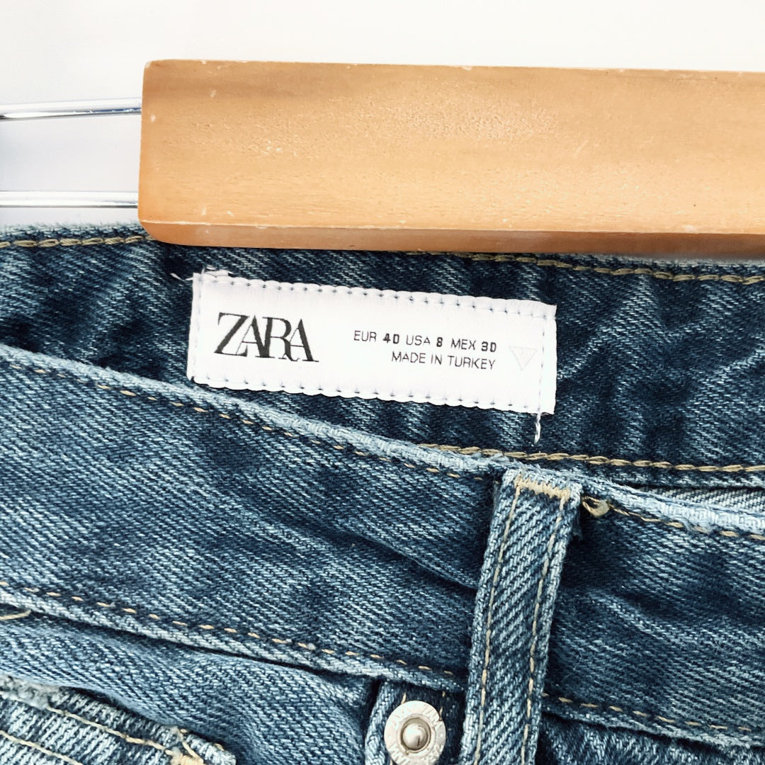Zara - Blue Straight Leg Jeans