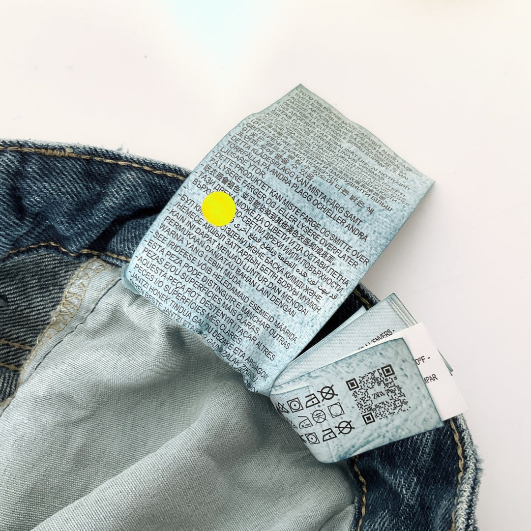 Zara - Blue Straight Leg Jeans