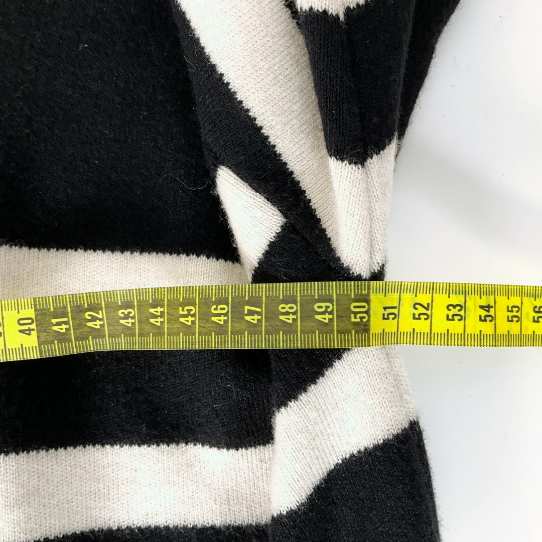 Seed heritage - Black & Cream Stripped Oversized Knit Sweater