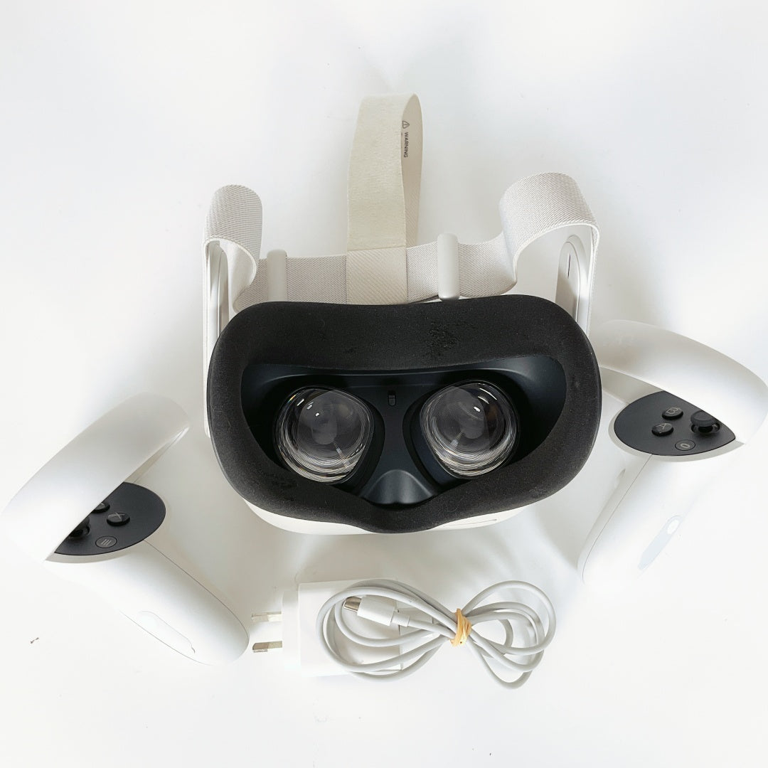 Meta Quest 2 128GB VR Headset – 2 Controllers + Charger