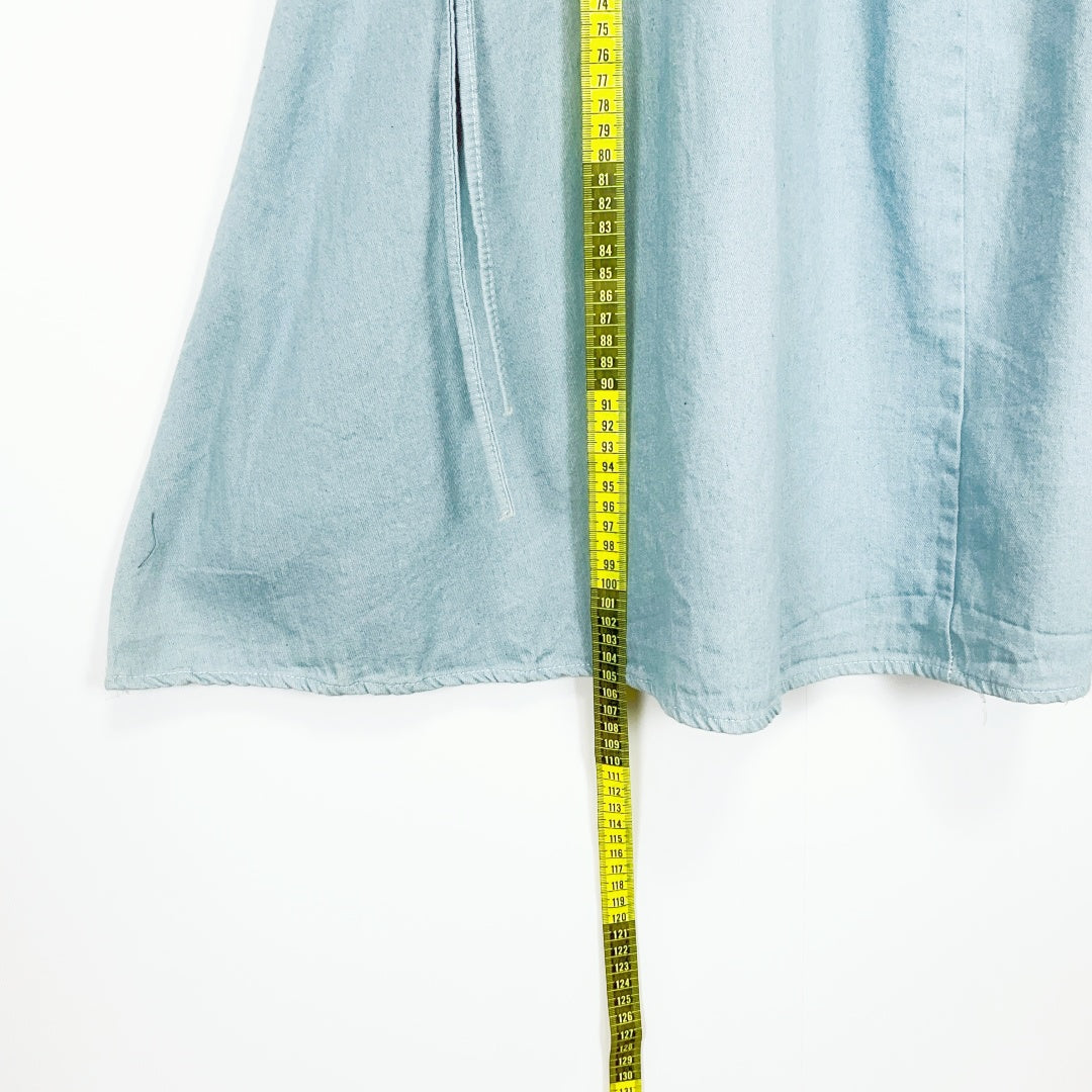 YJRcoco - Light Blue Puff Sleeve Dress