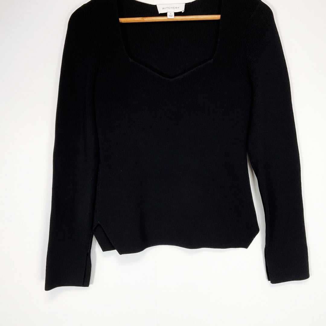 Witchery - Black Square Neck Top
