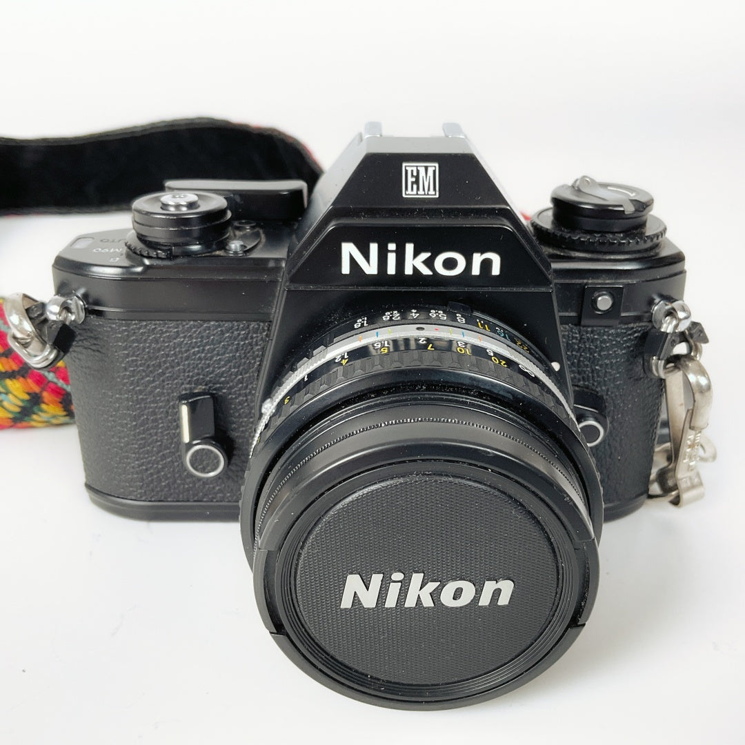 Nikon EM 35mm Film Camera + Nikon Series E 50mm f/1.8 Lens