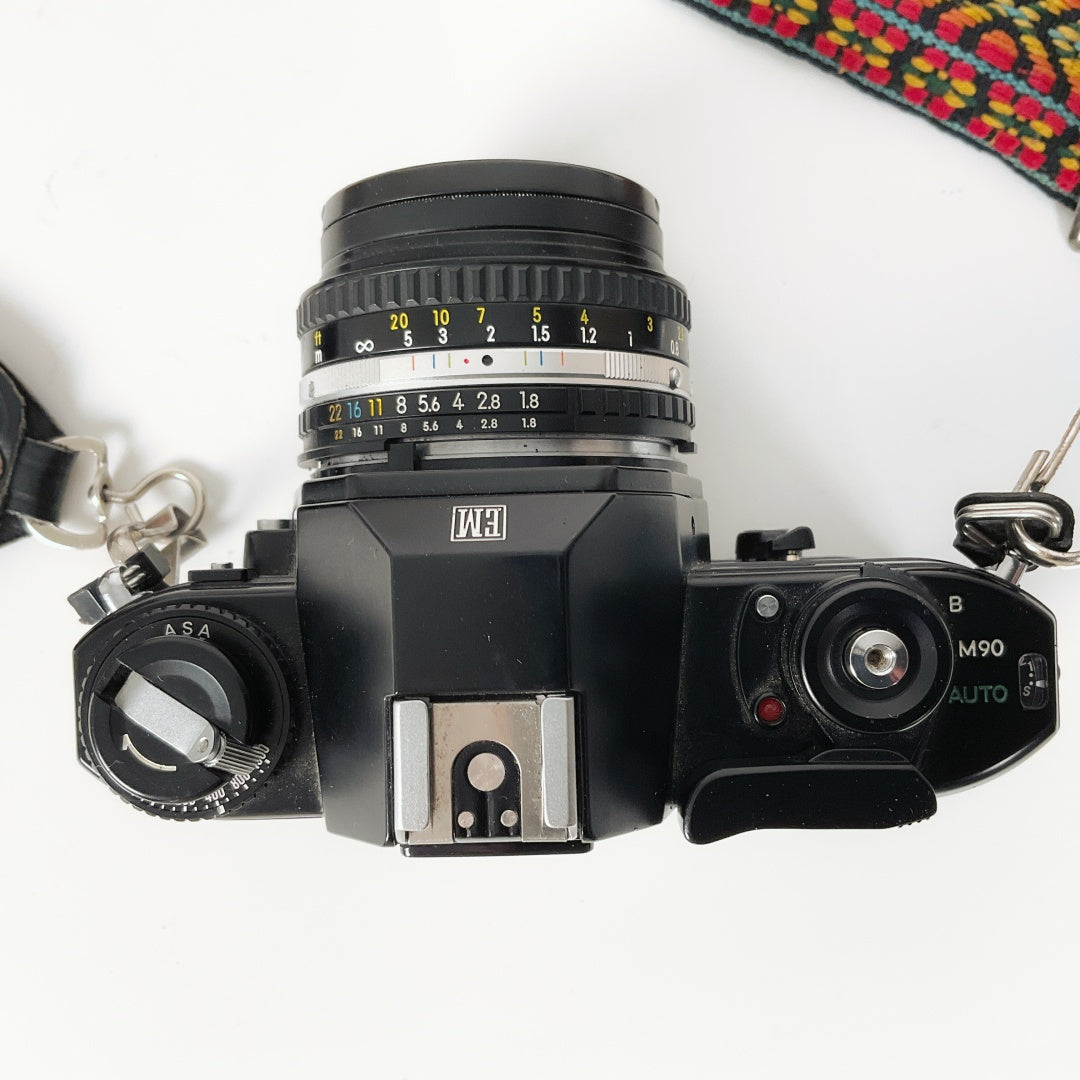 Nikon EM 35mm Film Camera + Nikon Series E 50mm f/1.8 Lens