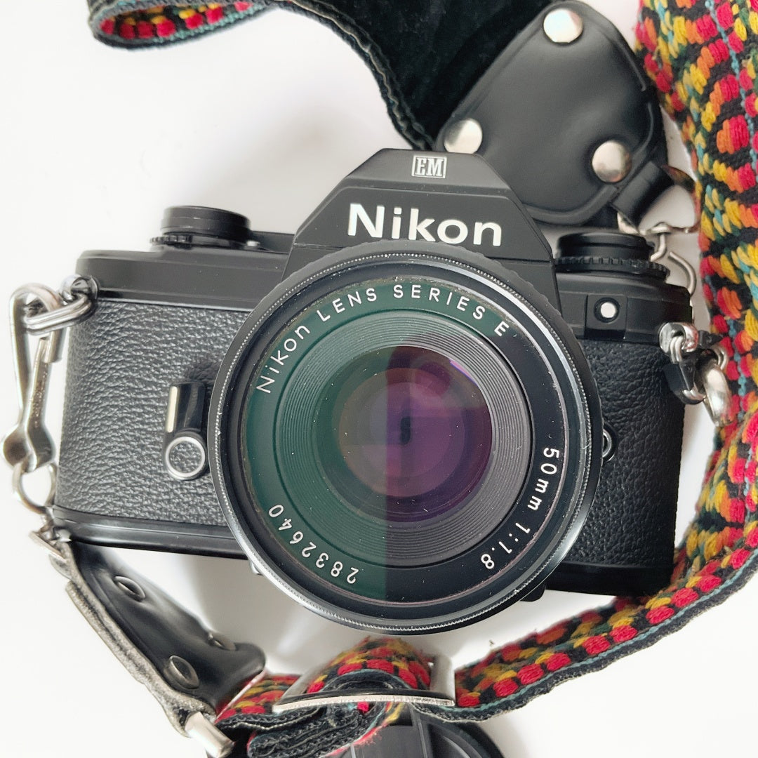 Nikon EM 35mm Film Camera + Nikon Series E 50mm f/1.8 Lens