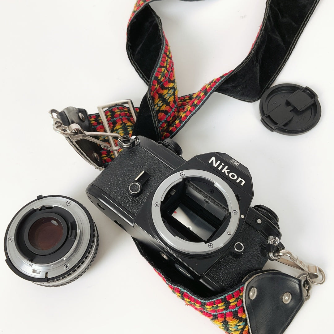 Nikon EM 35mm Film Camera + Nikon Series E 50mm f/1.8 Lens