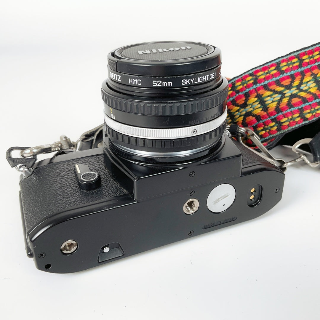 Nikon EM 35mm Film Camera + Nikon Series E 50mm f/1.8 Lens