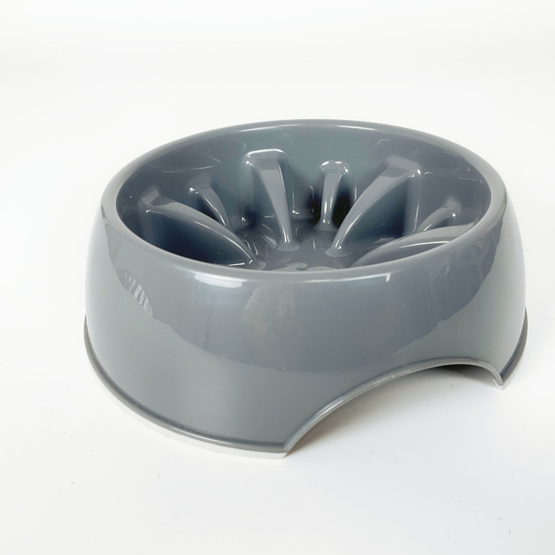 TRIXIE Slow Feeding Bowl – Grey – 16cm