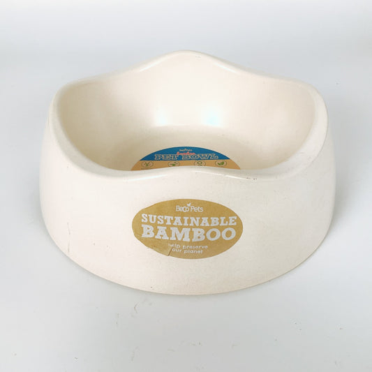 BecoPets Sustainable Bamboo Pet Bowl – Large – 21cm