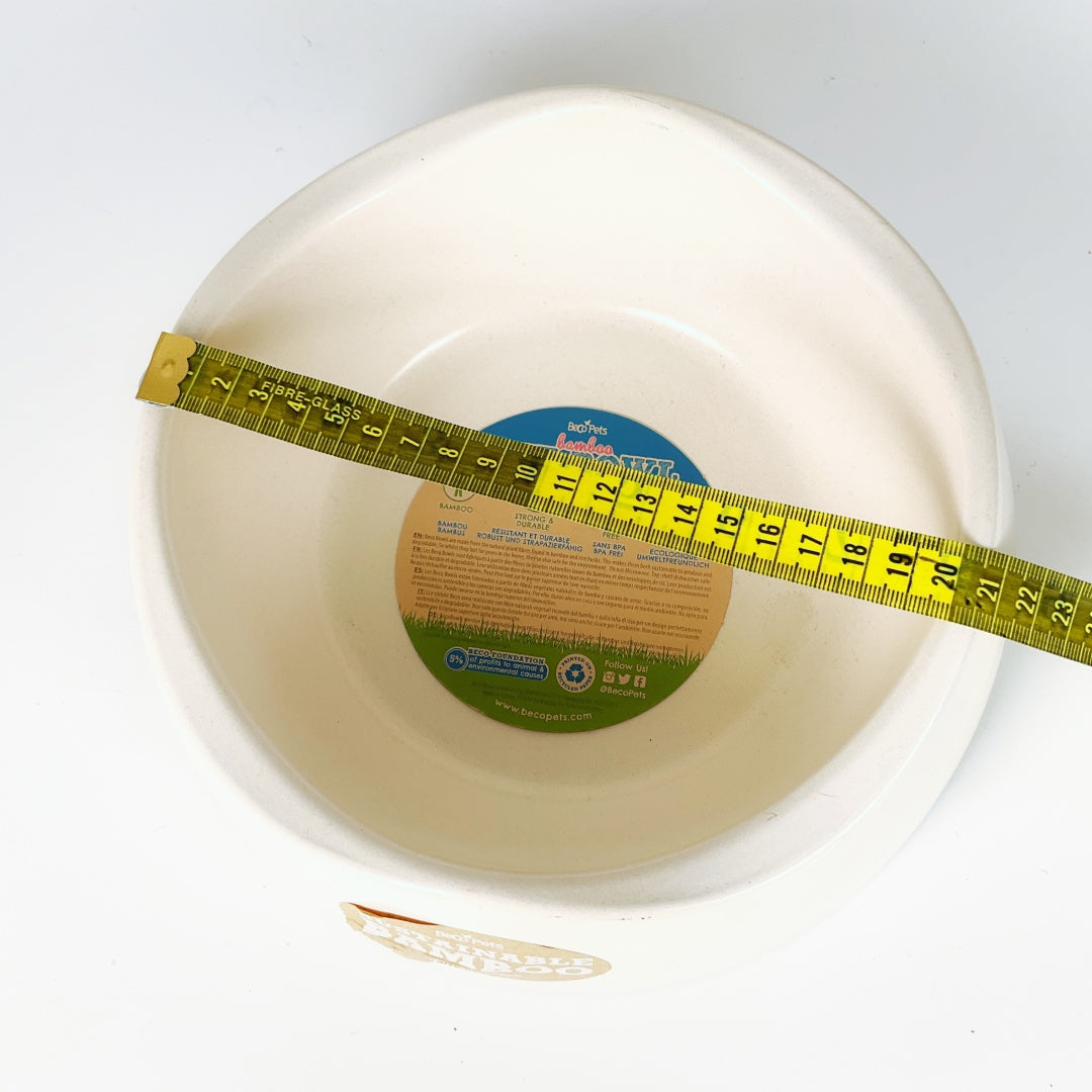 BecoPets Sustainable Bamboo Pet Bowl – Large – 21cm