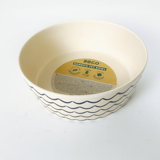 BECO Bamboo Pet Bowl – Natural – 18cm