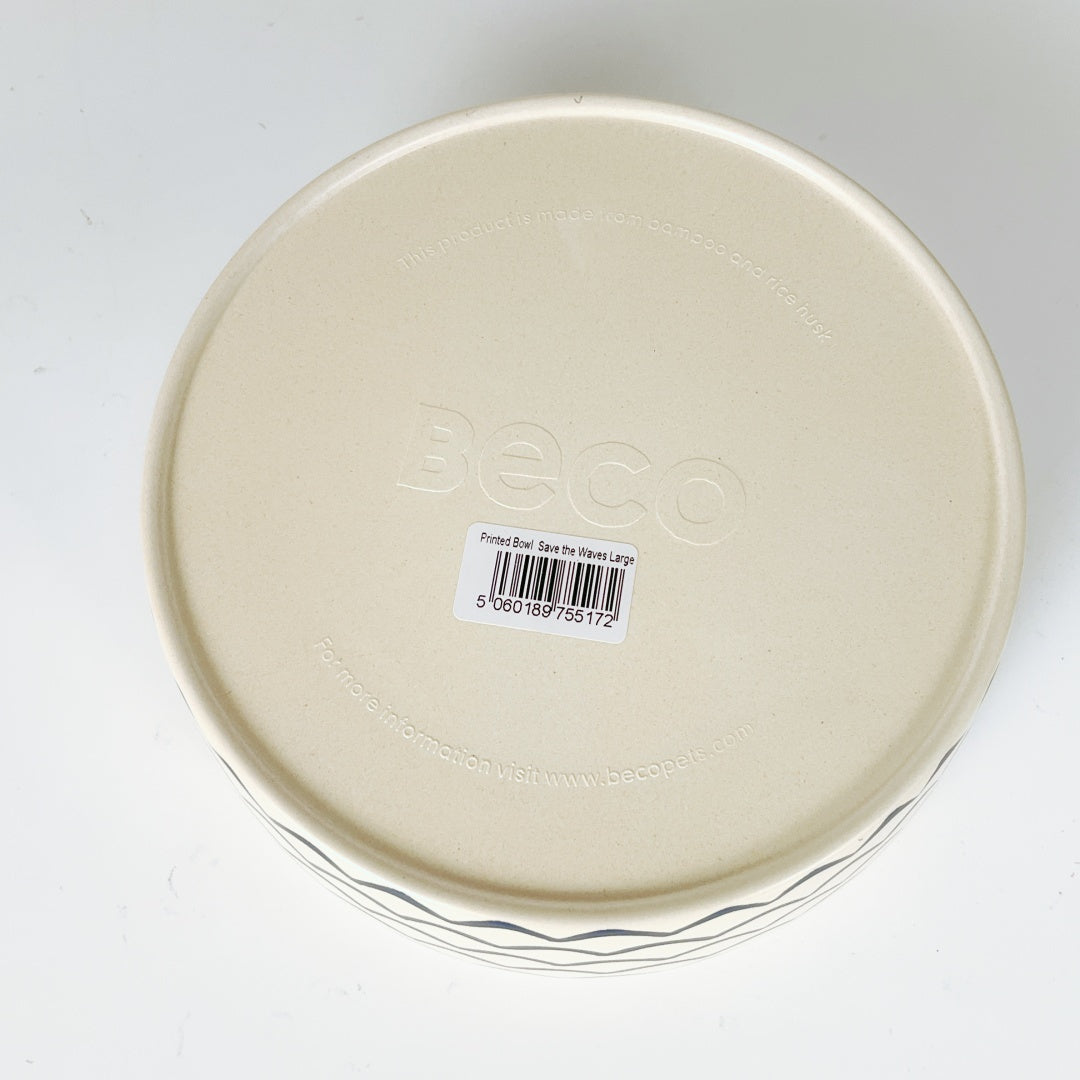 BECO Bamboo Pet Bowl – Natural – 18cm