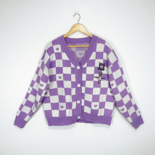 Kuromi - Knitted Cardigan