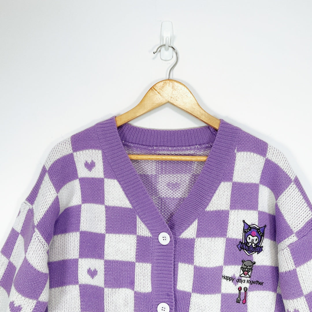 Kuromi - Knitted Cardigan