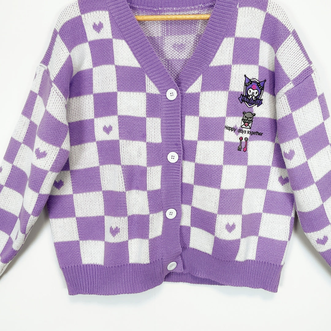 Kuromi - Knitted Cardigan