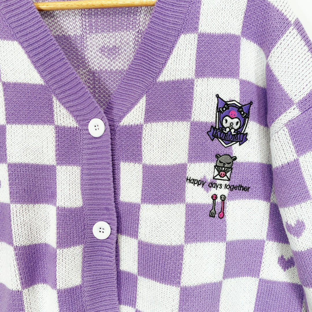 Kuromi - Knitted Cardigan