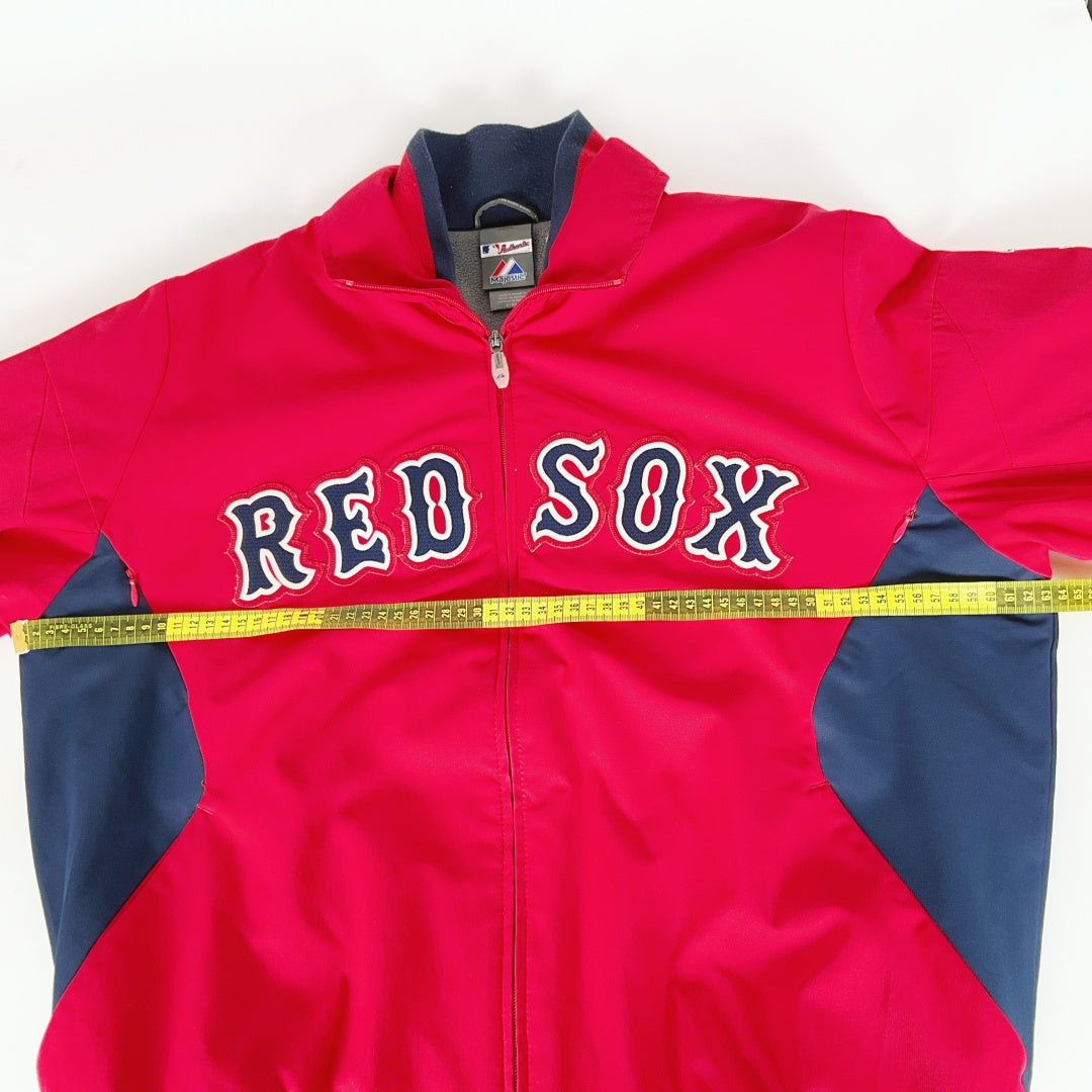 Majestic Athletic - Red Sox Thermal Base Jacket – SPCA Op Shops