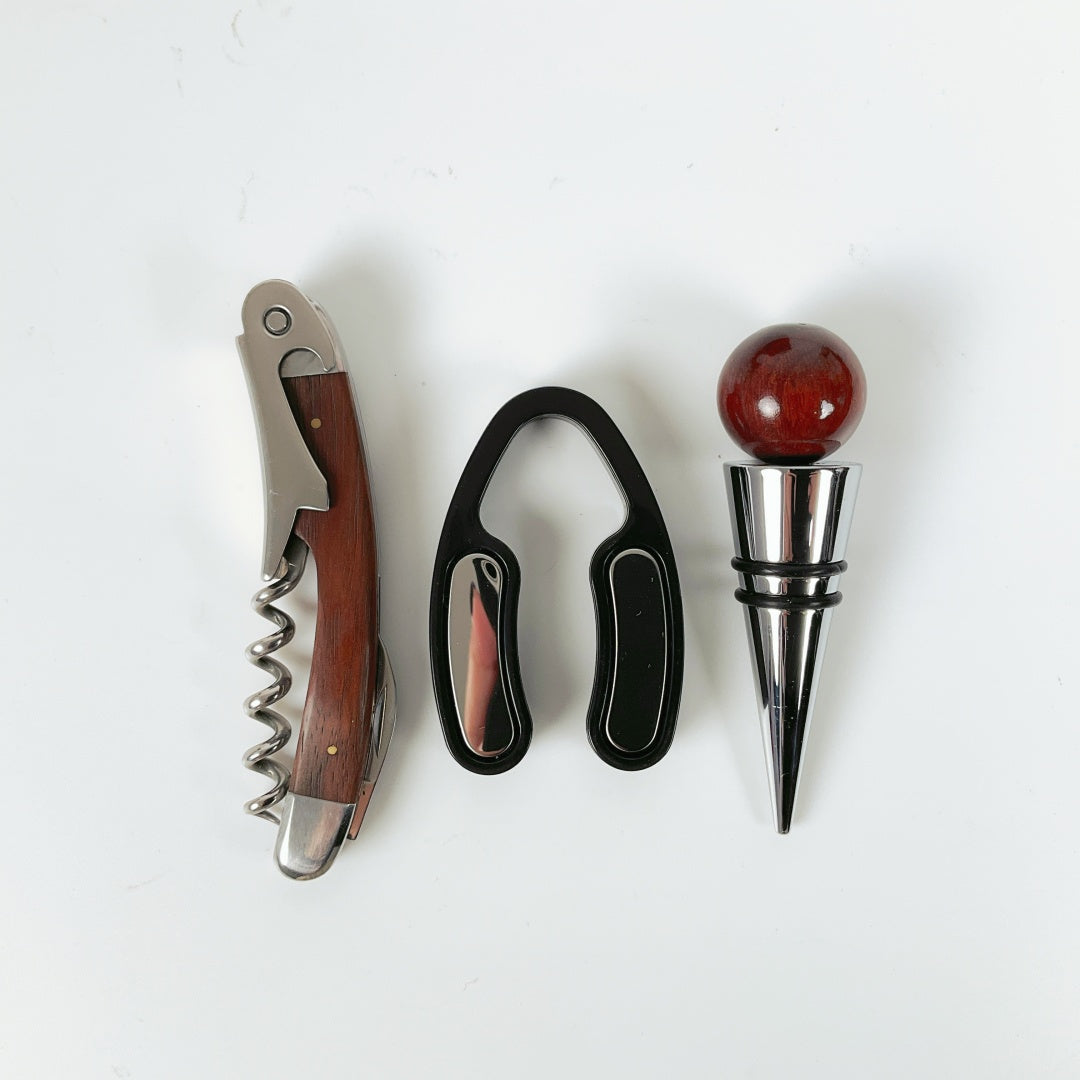 South Australia Police Wooden Wine Accessories Gift Set – Corkscrew Bottle Stopper Set