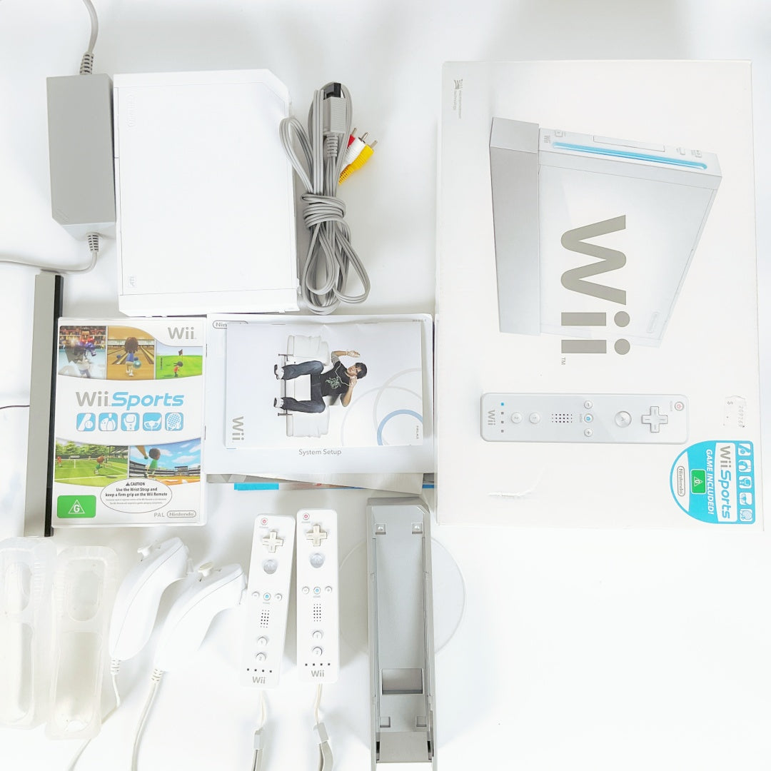 Nintendo Wii Console White – Controller Bundle + Wii Sports