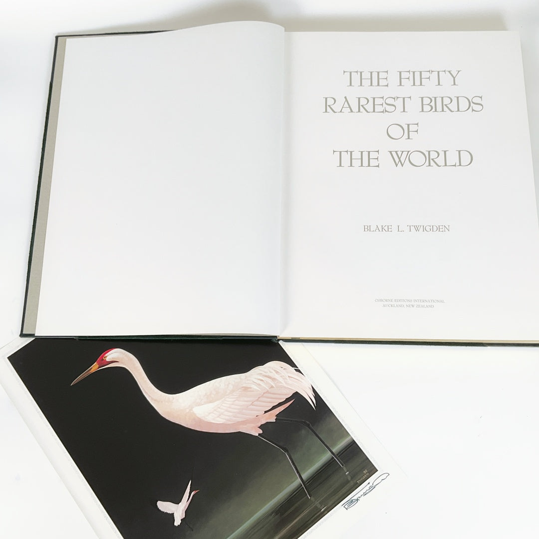 Limited Edition No. 759/2000 “The Fifty Rarest Birds of the World” Folio Book