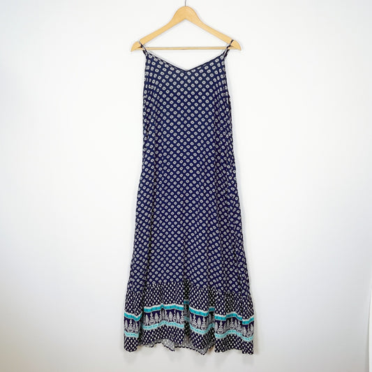 MAYA - Navy Floral Slip Dress
