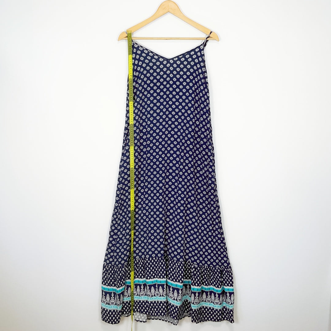MAYA - Navy Floral Slip Dress