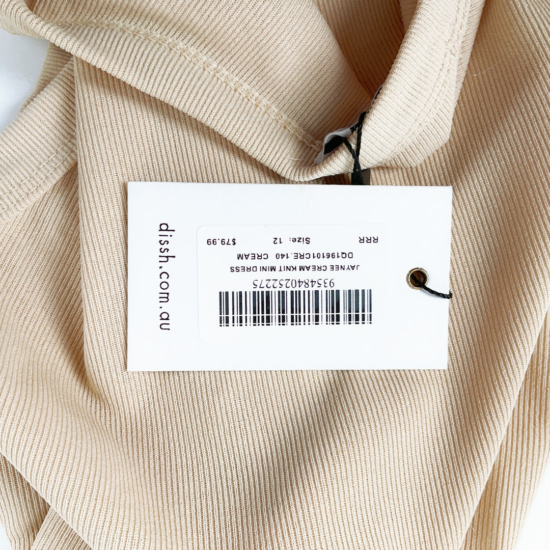 DISSH - Jaynee Cream Knit Mini Dress