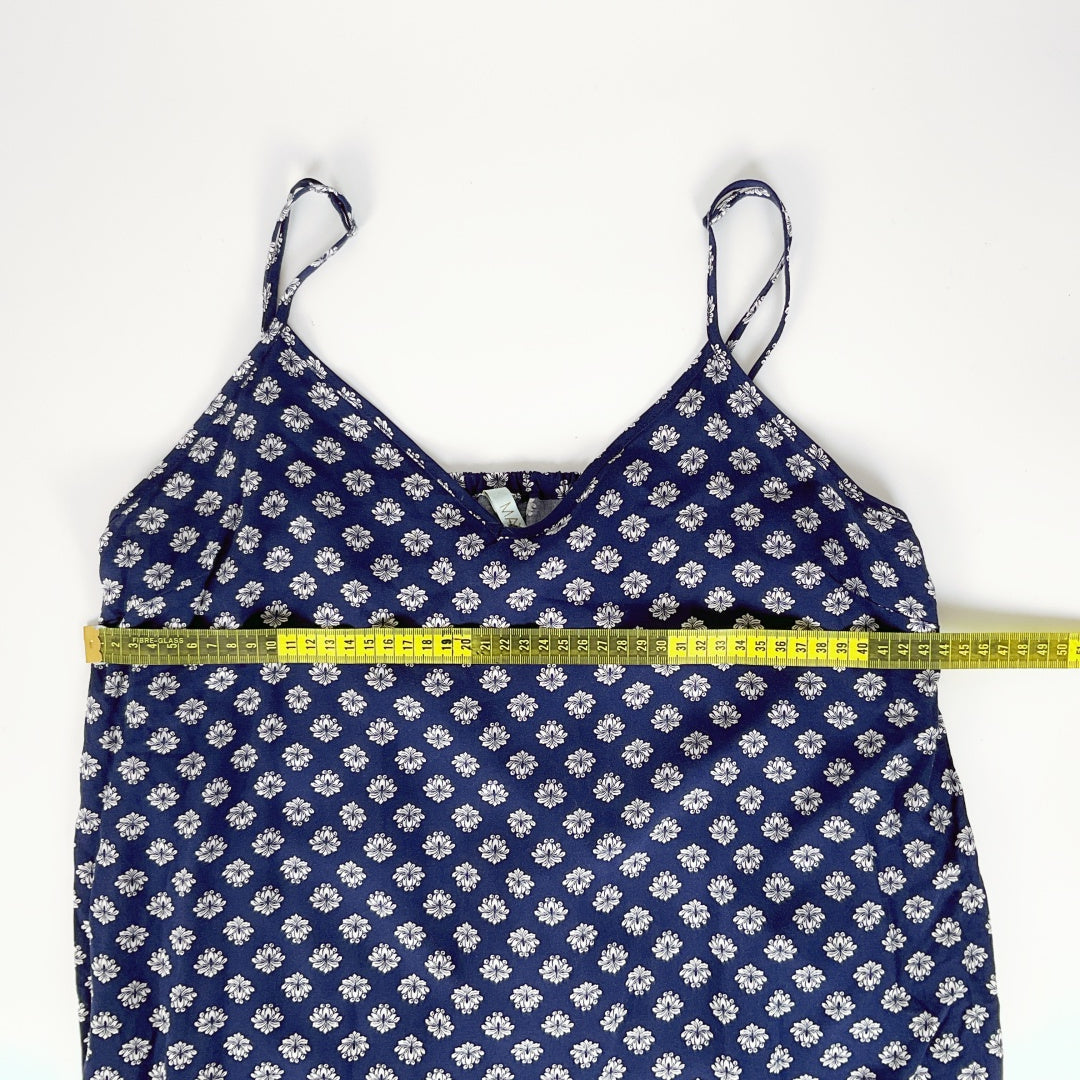 MAYA - Navy Floral Slip Dress