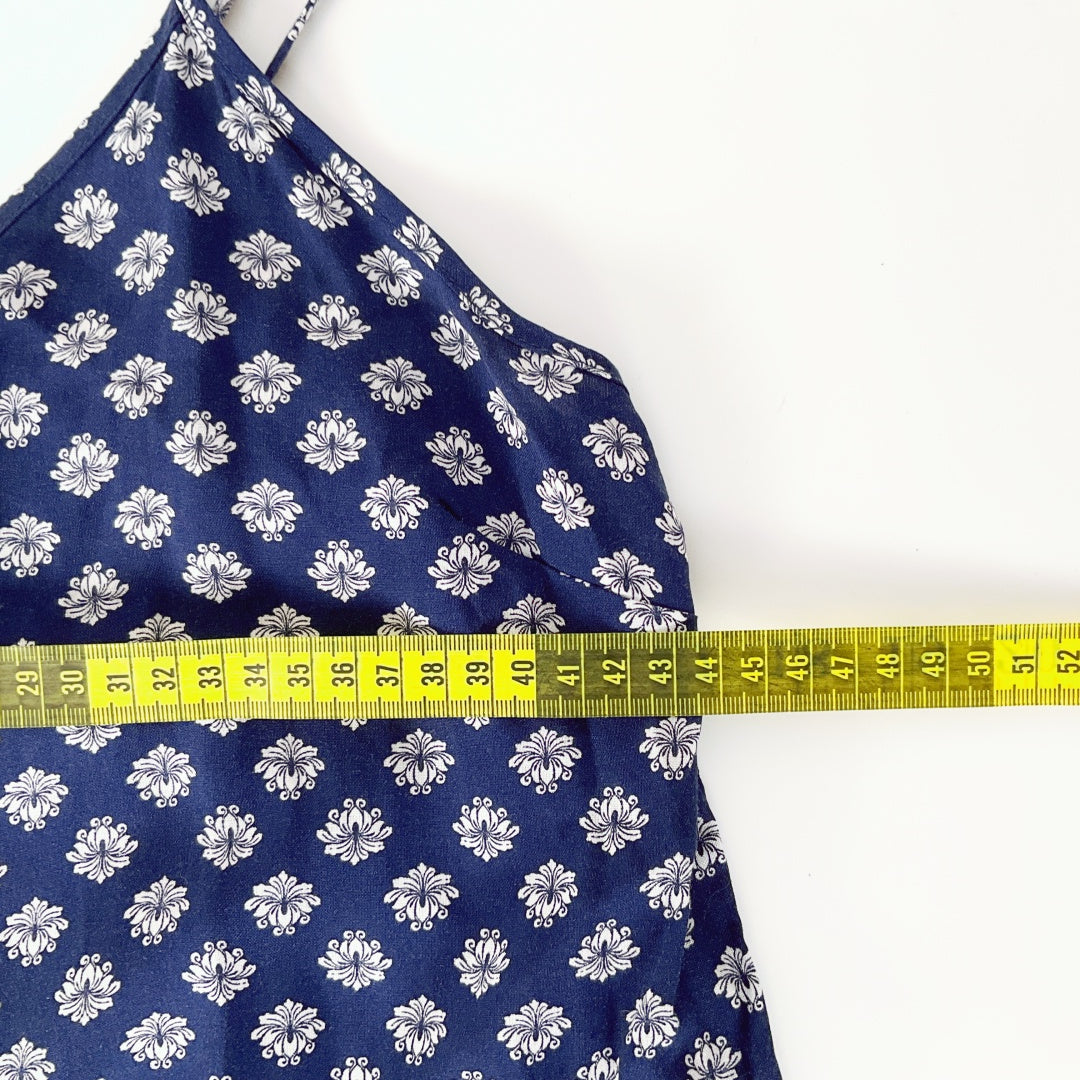 MAYA - Navy Floral Slip Dress