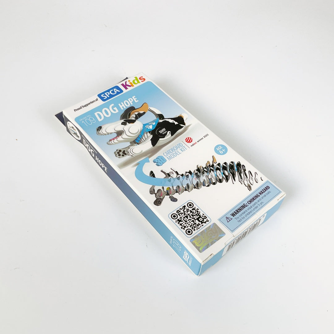 EUGY Dog Hope 3D Cardboard Model Kit – Proud Supporters of SPCA Kids