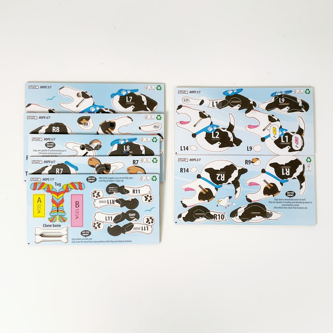 EUGY Dog Hope 3D Cardboard Model Kit – Proud Supporters of SPCA Kids