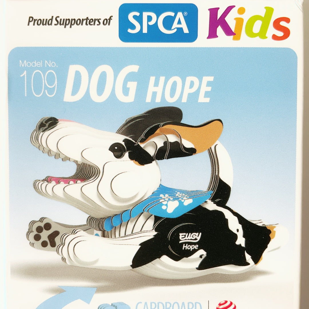EUGY Dog Hope 3D Cardboard Model Kit – Proud Supporters of SPCA Kids