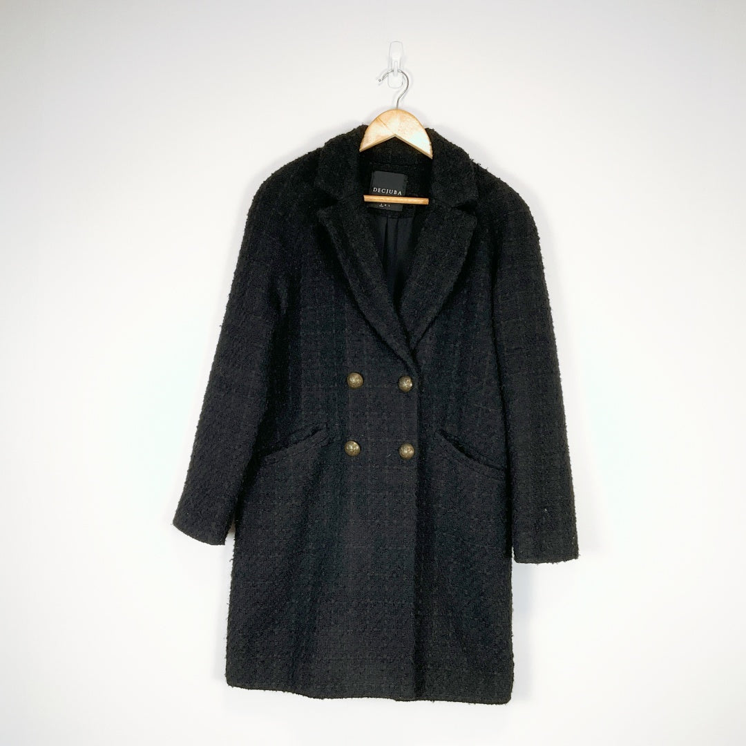 DECJUBA - Black Textile Coat