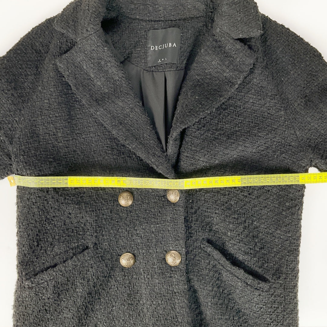 DECJUBA - Black Textile Coat