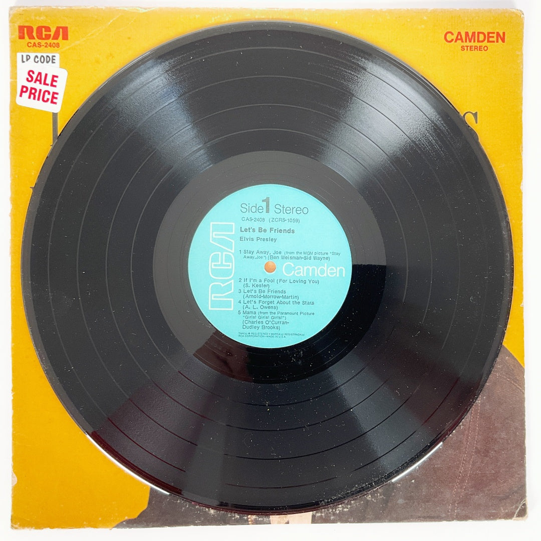 LP Vinyl Record - Elvis Presley Let's Be Friends